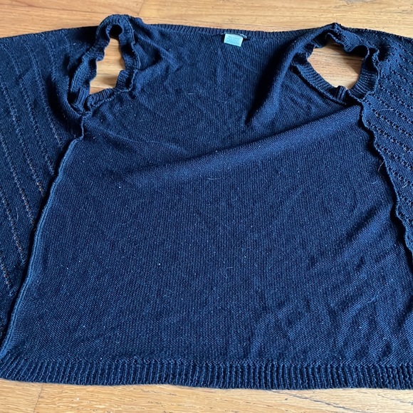 Black sweater project cover up  sweater - Picture 6 of 8